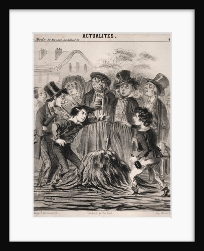 Actualitès: Ha hé Felix! arrive donc vite!, 1841 by Clémente Pruche