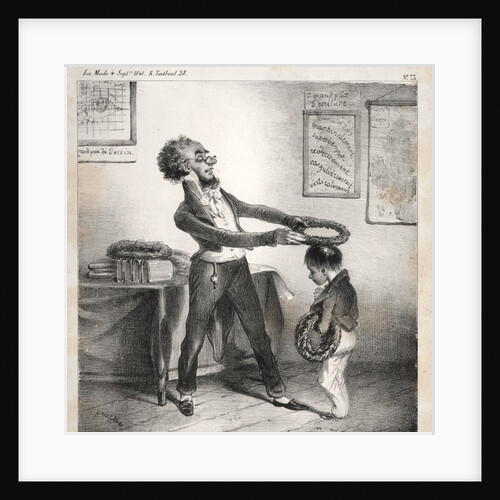 Actualités: Les distributions de Prix, 1841 by Clémente Pruche