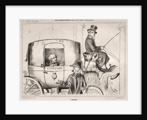 Actualités: Les Inconvénients des voitures publique: LUrbaine, 1839 by Clémente Pruche