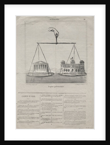 Actualities: Parliamentary Regime, 1870 by Honoré Daumier