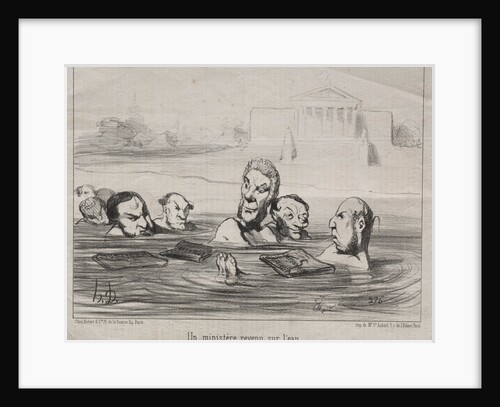 Actualities: A Minister returns to the water, 1851 by Honoré Daumier