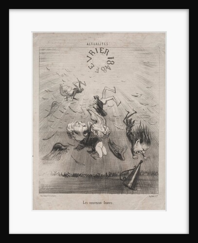 Actualities: The new Icarus, 1850 by Honoré Daumier