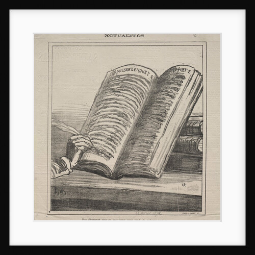 Actualities: Do not be astonished that it is long and with many corrections, 1872 by Honoré Daumier