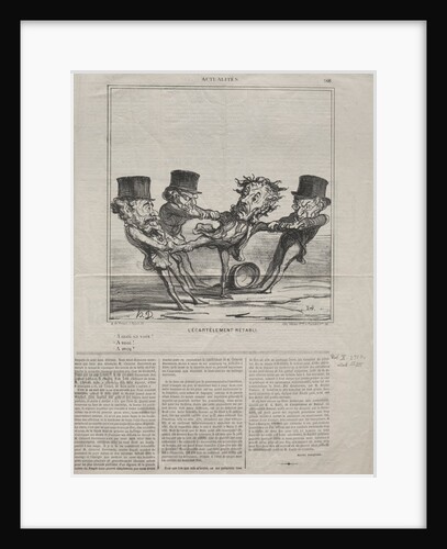 Actualities: The quartering reinstated, 1869 by Honoré Daumier