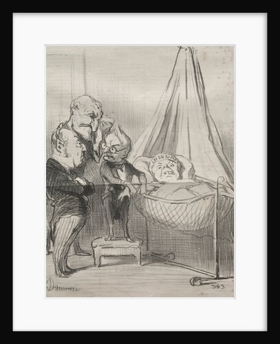 Actualities: Decidedly, she is very ill!…, 1851 by Honoré Daumier