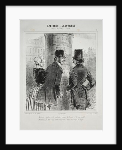 Affiches Illustrées by Paul Gavarni