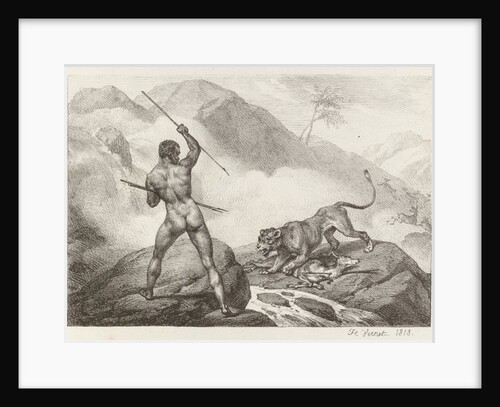 African Hunter, 1818 by Horace Vernet
