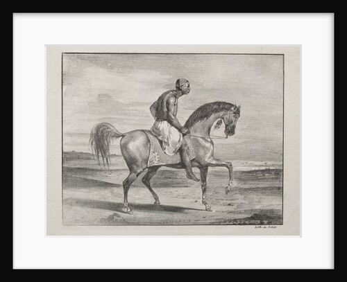 African on Horseback, 1823 by Eugène Delacroix