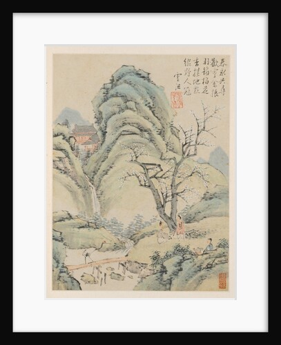 Album of Seasonal Landscapes, Leaf A, 1668 by Xiao Yuncong