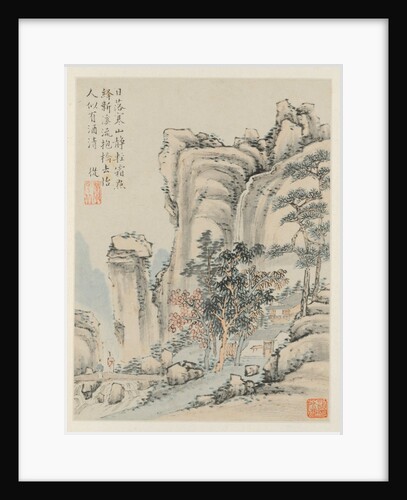 Album of Seasonal Landscapes, Leaf E, 1668 by Xiao Yuncong