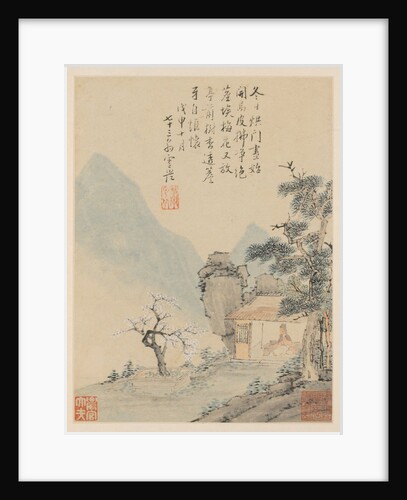 Album of Seasonal Landscapes, Leaf H, 1668 by Xiao Yuncong
