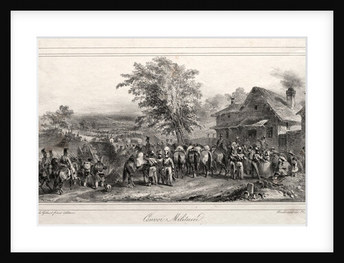 Album pour 1831: Convoi militaire, 1831 by Auguste Raffet