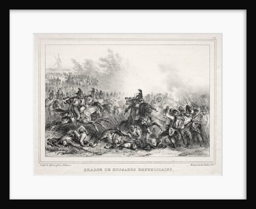 Album pour 1833: Charge de Hussards Républicains, 1832 by Auguste Raffet