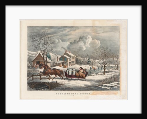 American Farm Scenes, Winter, 1853 by Nathaniel Currier
