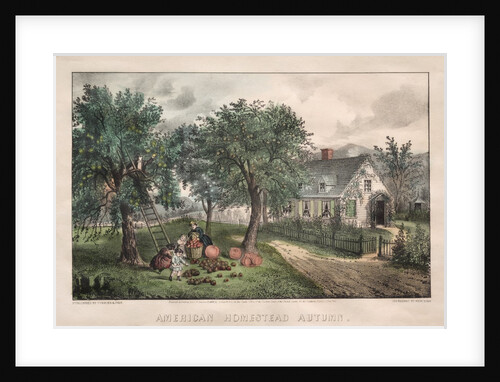 American Homestead, Autumn, 1869 by James Merritt Ives; Nathaniel Currier