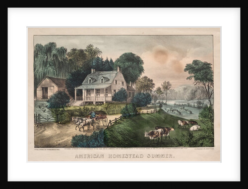 American Homestead, Summer, 1869 by James Merritt Ives; Nathaniel Currier