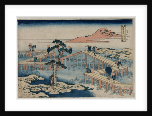 An Ancient Picture of the Eight Part Bridge in Mikawa Province…, early 1830s by Unknown