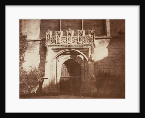 Ancient Door, Magdalen College, Oxford, 1843 by William Henry Fox Talbot