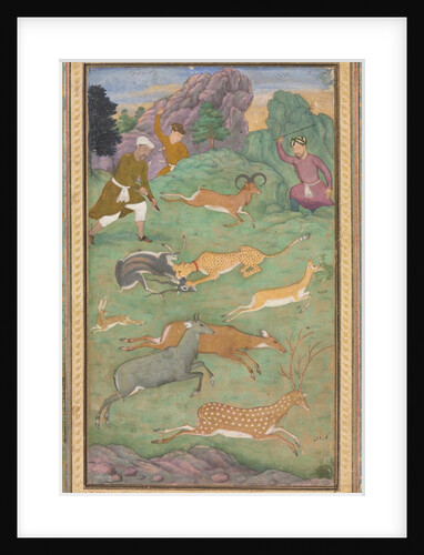 Antelope and deer hunt, c. 1602-1604 by Govardhan