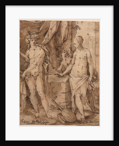 Apollo with Erato and Cupid, 1595 by Johann Kellerthaler