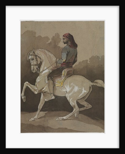 Arab on Horseback, 1800s by Horace Vernet