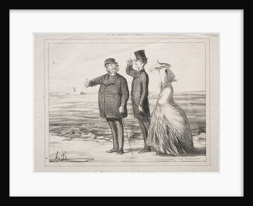 At Varenne-Saint-Maur: Behold! Here it is, my house in the country!, 1862 by Honoré Daumier