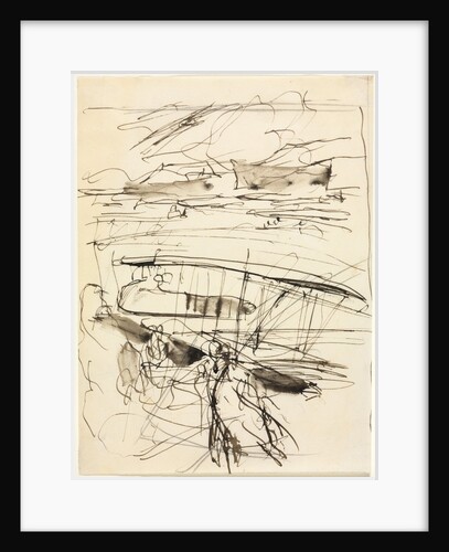 Avions reposant sur le terrain, 1914 by Auguste Louis Lepère