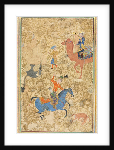 Bahram Gur and Azada, from a Shahnama of Firdausi, 1500s by Unknown