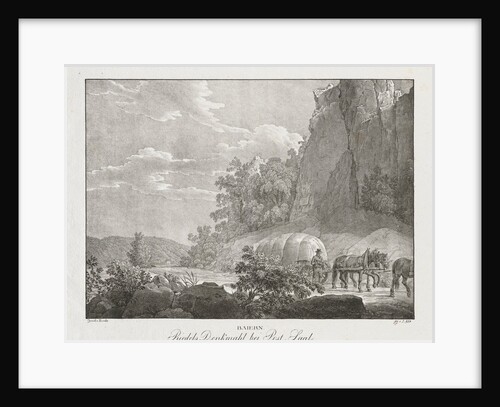 Baiern, Riedels Denkmahl bei Post-Saal by Jakob Alt