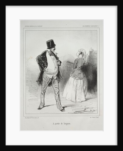 Baliverneries Parisiennes: A portée de lorgnon by Paul Gavarni