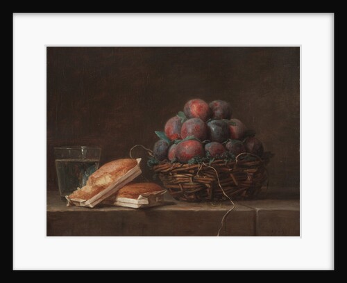 Basket of Plums, 1769 by Anne Vallayer-Coster