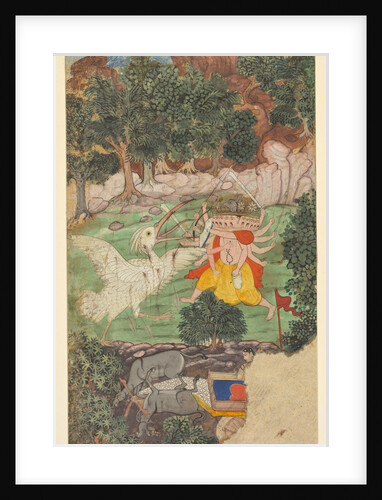 Battle of Ravana and Jatayu, from sarga 49 of the Aranya-kanda…, c by Unknown