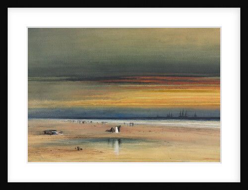 Beach Scene at Sunset, c. 1865-1870 by James Hamilton