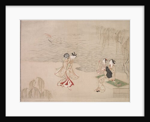 Beauties at the Seashore, c. 1765-1792 by Ippitsusai Buncho