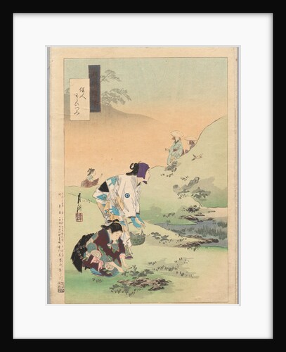 Beauties Harvesting Bracken, from the series Gekko?s Miscellaney, c. 1886-1899 by ?gata Gekk?