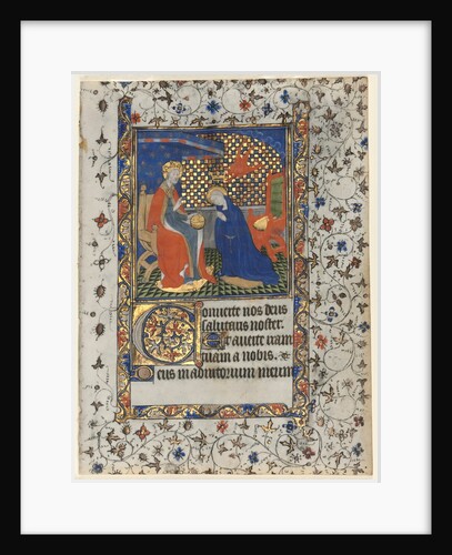 Bifolio from a Book of Hours: Coronation of the Virgin, c. 1415 by Boucicaut Master