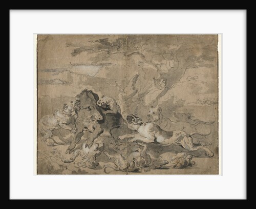 Boar Hunt, c. 1672 by Abraham Hondius