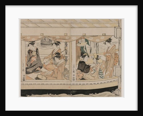 Boating on the Sumida River, mid 1790s by Ch?bunsai Eishi
