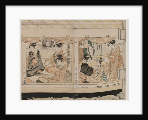 Boating on the Sumida River, mid 1790s by Ch?bunsai Eishi