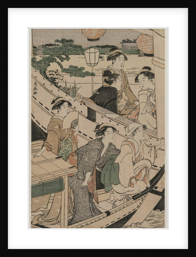 Boating Party on the Sumida River, 1789 by Torii Kiyonaga