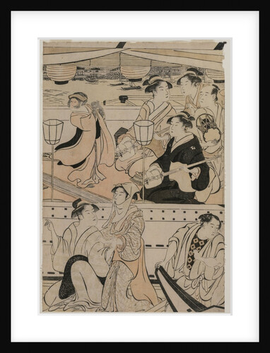 Boating Party on the Sumida River, 1789 by Torii Kiyonaga