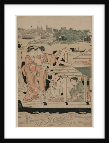 Boating Party on the Sumida River, late 1780s by Ch?bunsai Eishi