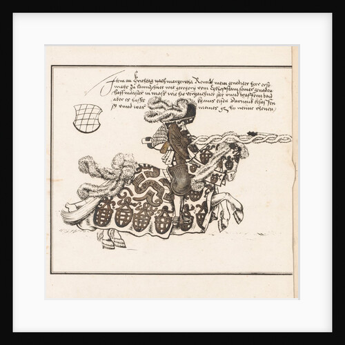 Book on Tournaments: Jouster Facing Right, 1817 by Theobald Senefelder; Clemens Senefelder