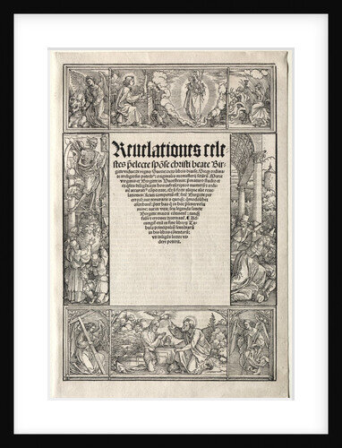 Border - with The Baptism of Christ by Albrecht Dürer