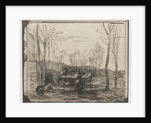 Breakfast in a Glade, original impression 1857, printed in 1921 by Jean Baptiste Camille Corot
