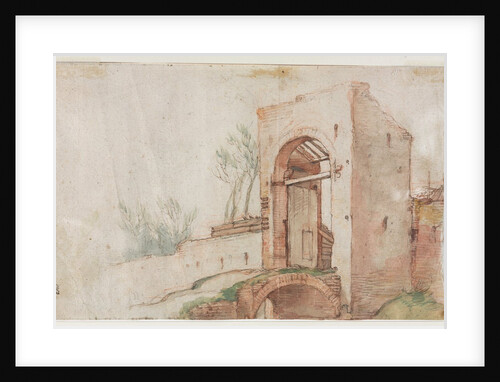 Bridge and Gate, c. 1600 by Abraham Bloemaert