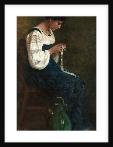 Capri Lace Maker, 1884 by George B. Butler