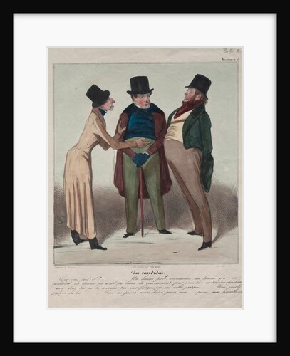 Caricaturana: A Candidate, 1837 by Honoré Daumier