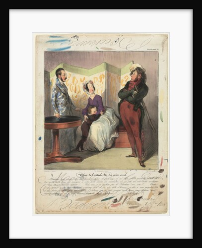 Caricaturana: Breach of Civil Code Article 24, 1837 by Honoré Daumier; Edouard Bouvenne