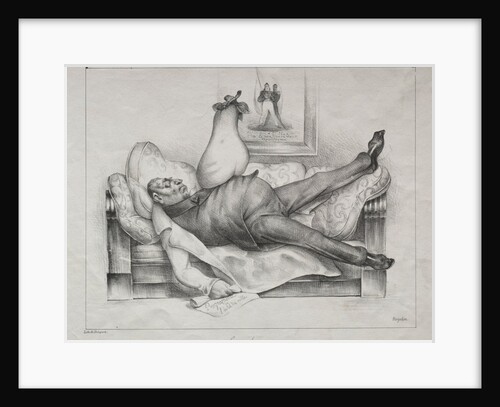 Caricature, plate 139: The Nightmare, 1832 by Honoré Daumier; Aubert